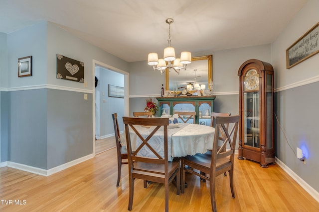 312 Timberlane Rd, Bristol, TN 37620 - dining space with a chandelier and light wood-style floors