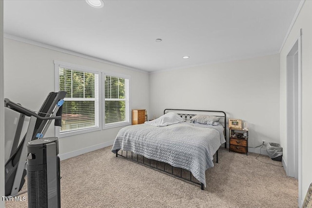 145 Oakwood Dr Way, Newport, TN 37821 - carpeted bedroom with ornamental molding and recessed lighting