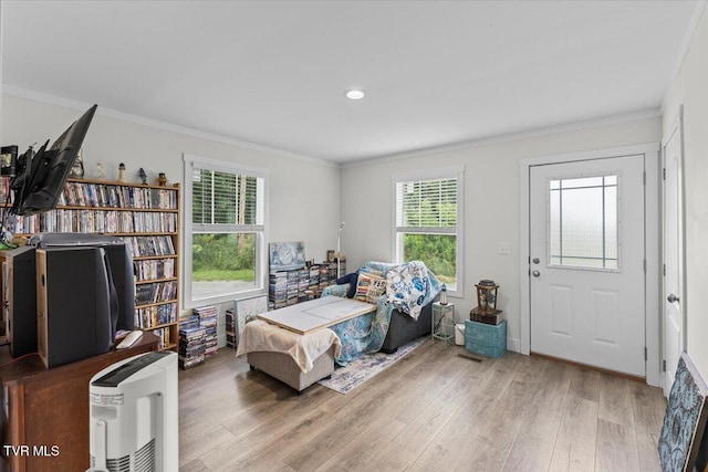 145 Oakwood Dr Way, Newport, TN 37821 - bedroom featuring wood finished floors, crown molding, and recessed lighting