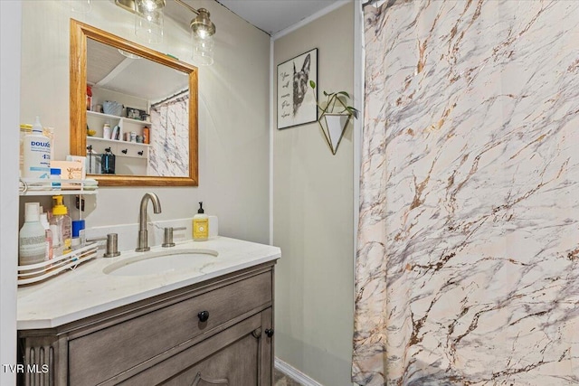 145 Oakwood Dr Way, Newport, TN 37821 - bathroom featuring vanity and curtained shower