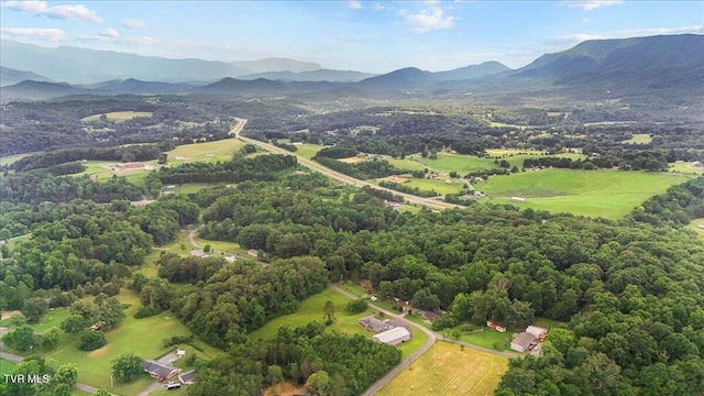 145 Oakwood Dr Way, Newport, TN 37821 - aerial view of property and surrounding area featuring a mountain backdrop