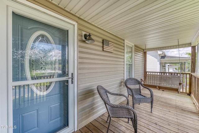 218 Kirkwood St, Glade Spring, VA 24340 - view of wooden porch