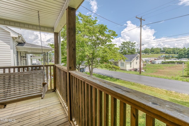 218 Kirkwood St, Glade Spring, VA 24340 - view of wooden deck