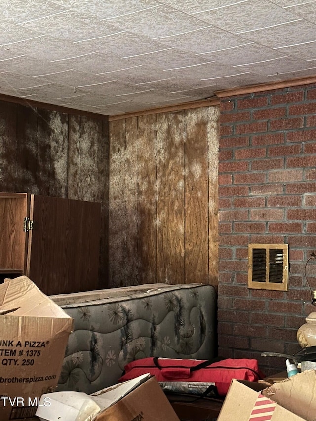 362 Rakes Ridge Rd, Birchleaf, VA 24220 - home theater featuring wooden walls