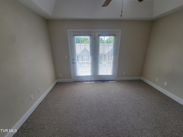 63 Whisper Bnd Unit 1, Johnson City, TN 37604 - spare room featuring ceiling fan and carpet