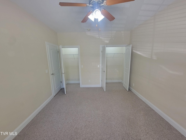 63 Whisper Bnd Unit 1, Johnson City, TN 37604 - unfurnished bedroom featuring light colored carpet and a ceiling fan