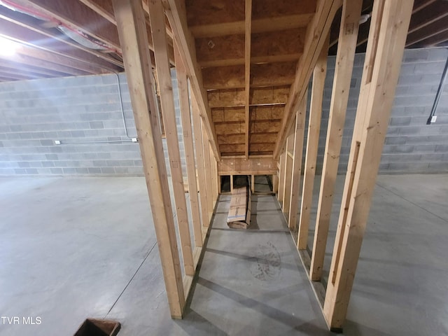 63 Whisper Bnd Unit 1, Johnson City, TN 37604 - unfinished below grade area with concrete block wall