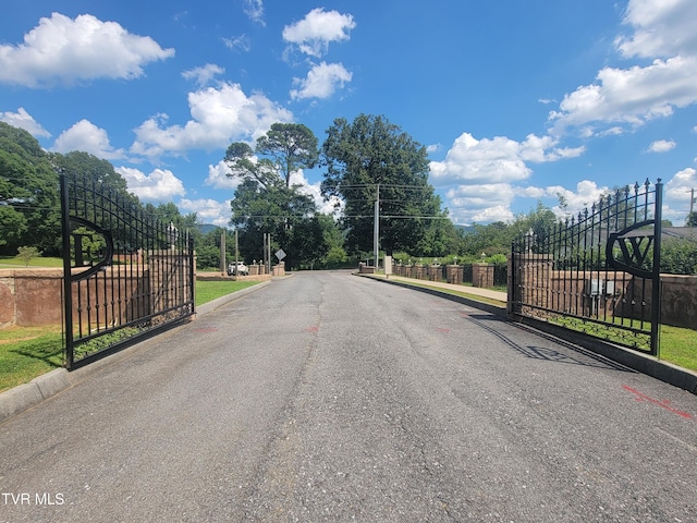 63 Whisper Bnd Unit 1, Johnson City, TN 37604 - view of asphalt road featuring curbs, a gated entry, and a gate