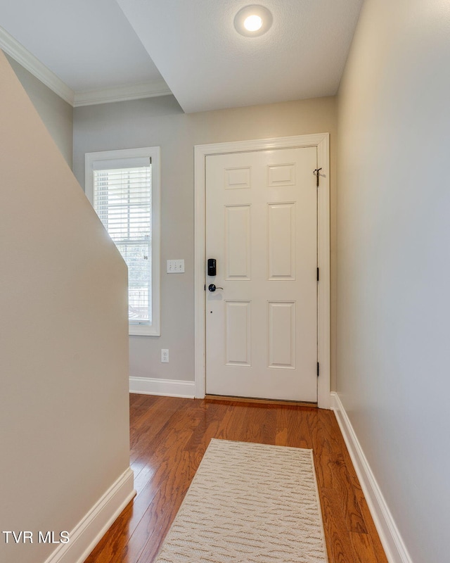 417 Piper Gln, Gray, TN 37615 - foyer featuring wood finished floors and crown molding