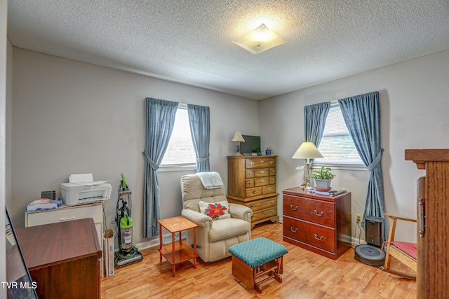 107 Dover Ln, Bristol, TN 37620 - sitting room with plenty of natural light, light wood finished floors, and a textured ceiling