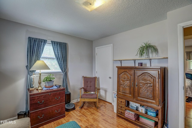 107 Dover Ln, Bristol, TN 37620 - living area with light wood-type flooring and a textured ceiling