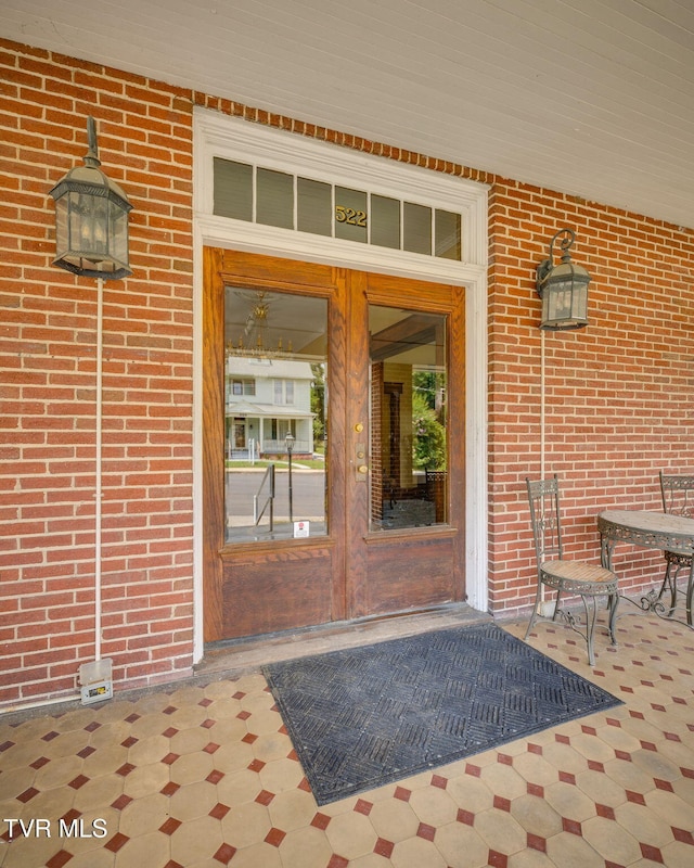 522 Alabama St, Bristol, TN 37620 - property entrance with brick siding