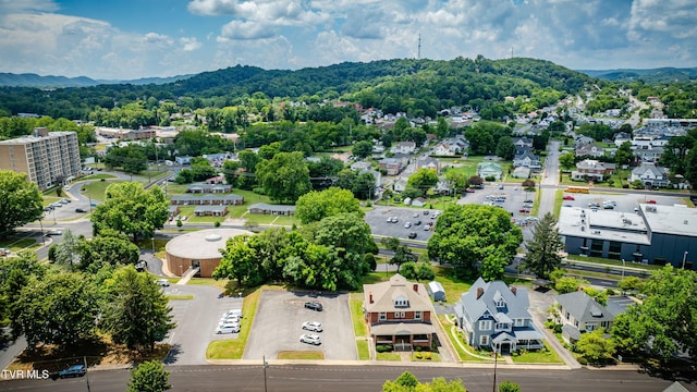 522 Alabama St, Bristol, TN 37620 - aerial perspective of suburban area featuring a mountain backdrop