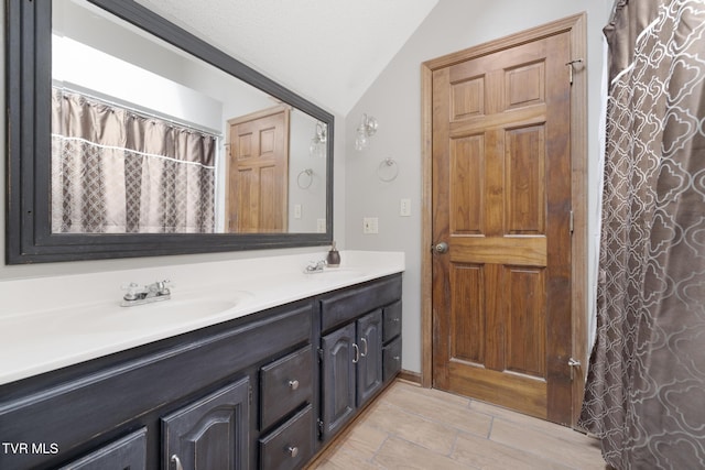2019 Ridgeview Dr, Big Stone Gap, VA 24219 - full bath with lofted ceiling and double vanity