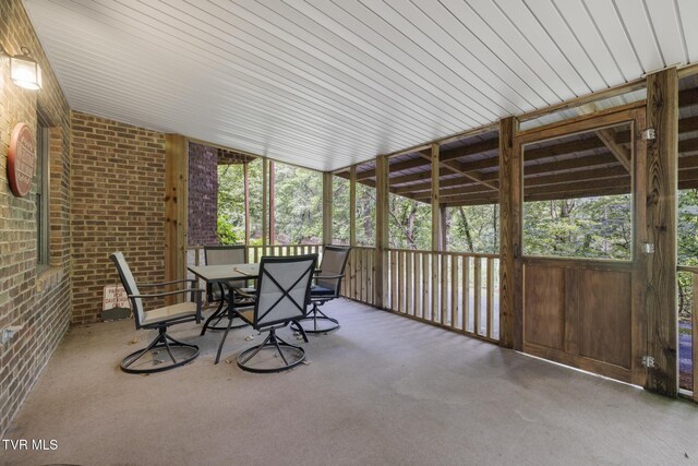 2019 Ridgeview Dr, Big Stone Gap, VA 24219 - sunroom / solarium with outdoor dining space