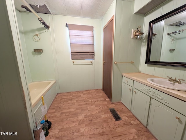 222 Warren Dr, Big Stone Gap, VA 24219 - bathroom with vanity and wood finished floors