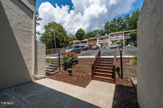 182 Sierra Pl Unit 182, Bristol, VA 24201 - view of patio / terrace with stairway and a residential view