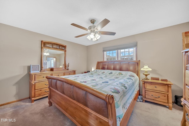 520 Lyle Rd, Erwin, TN 37650 - bedroom with light carpet and a ceiling fan