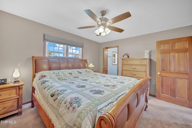 520 Lyle Rd, Erwin, TN 37650 - bedroom featuring light colored carpet and a ceiling fan