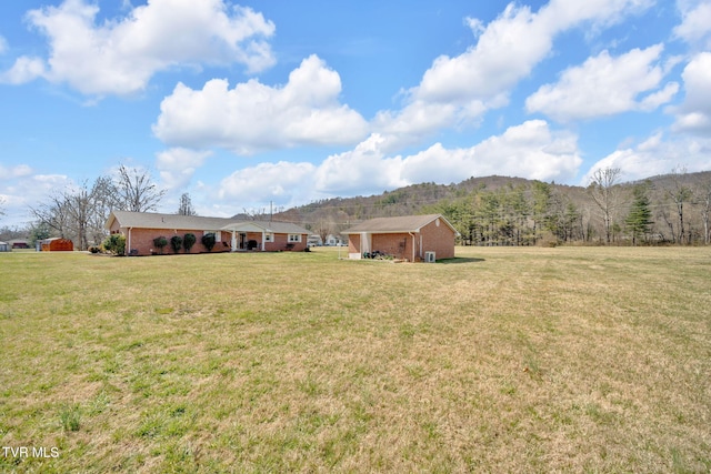 520 Lyle Rd, Erwin, TN 37650 - view of green lawn with a mountain view