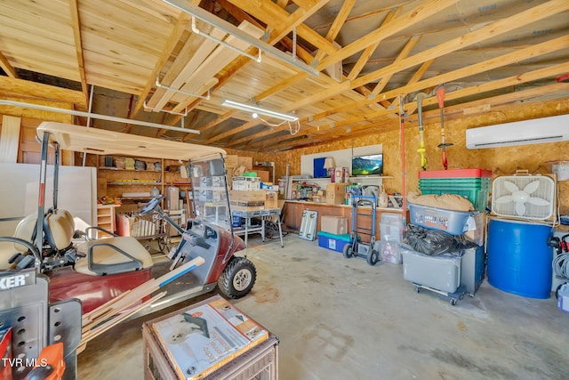 520 Lyle Rd, Erwin, TN 37650 - garage featuring a wall mounted AC