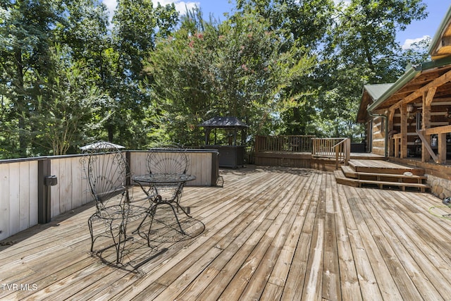 2169 Ranch Rd, Dandridge, TN 37725 - wooden deck featuring a gazebo