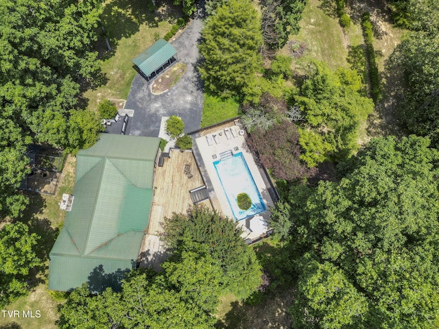 2169 Ranch Rd, Dandridge, TN 37725 - aerial view of a pool area