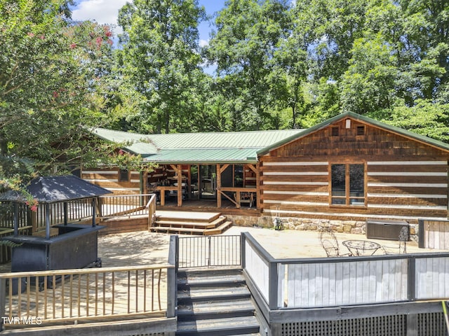 2169 Ranch Rd, Dandridge, TN 37725 - wooden deck featuring a patio area