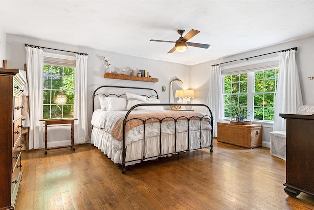 16 Lochmont St, North Attleboro, MA 02760 - bedroom with wood finished floors and a ceiling fan