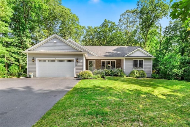16 Lochmont St, North Attleboro, MA 02760 - ranch-style house featuring driveway, an attached garage, and a front yard
