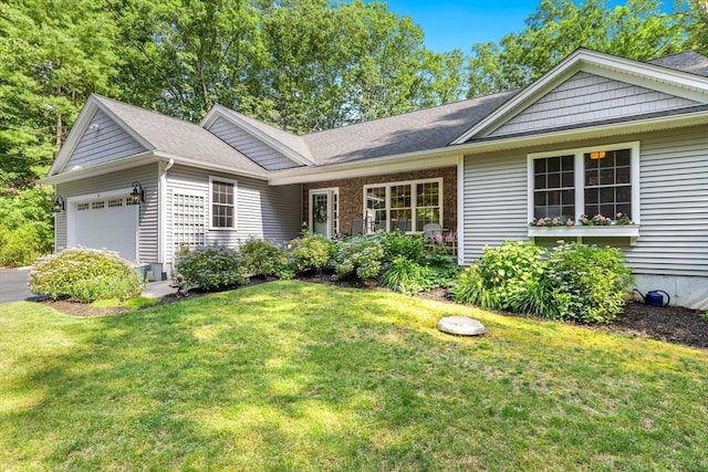 16 Lochmont St, North Attleboro, MA 02760 - ranch-style home featuring a garage and a front lawn