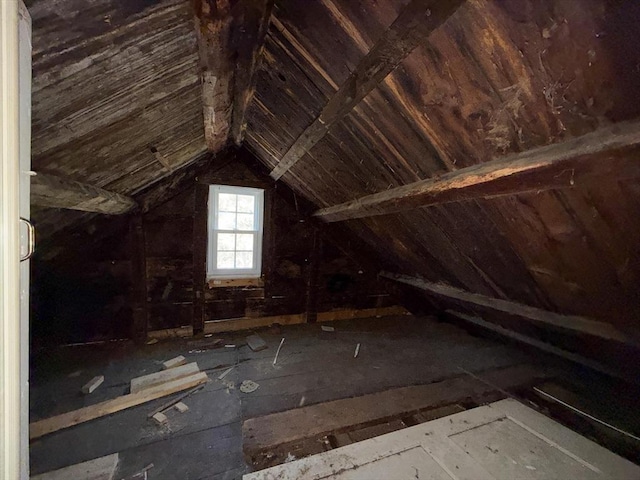 view of attic