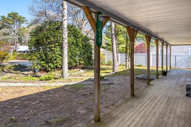 62 Monomoy Cir, Barnstable, MA 02632 - deck with fence