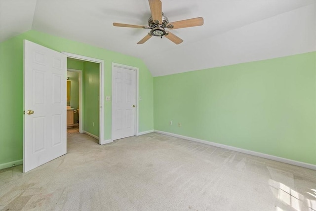 9 Edward Dr Unit 9, Grafton, MA 01536 - unfurnished bedroom with lofted ceiling, carpet, baseboards, and a ceiling fan