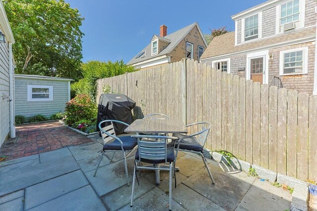 view of patio / terrace featuring grilling area