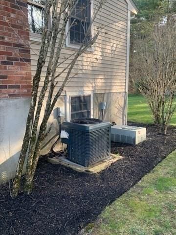 exterior details with central AC unit