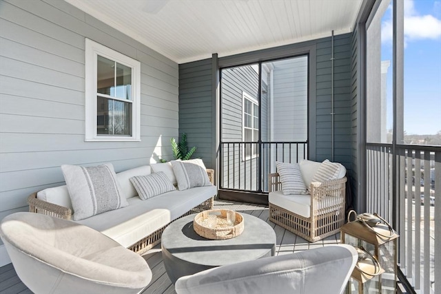 view of sunroom / solarium