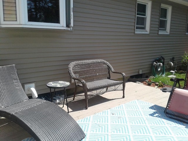 view of patio / terrace featuring a wooden deck