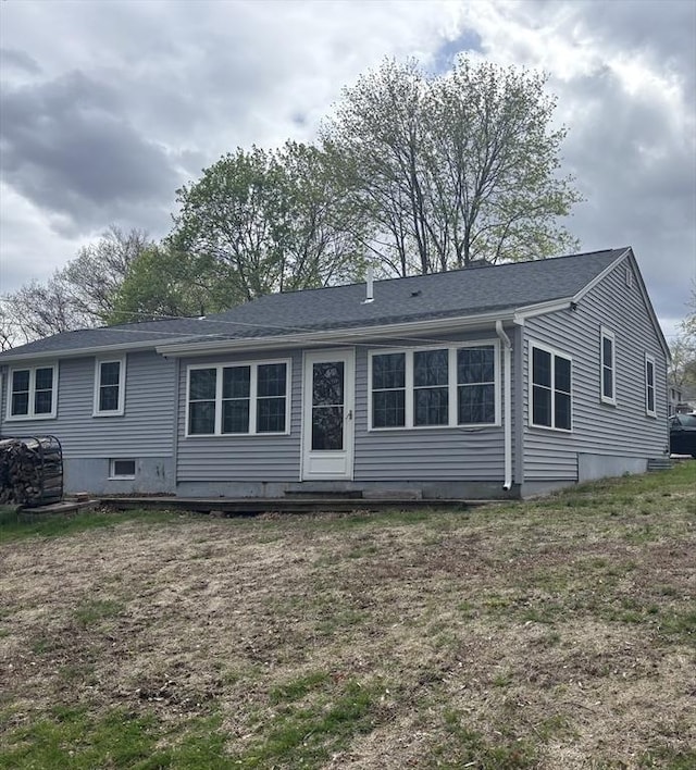 view of back of property