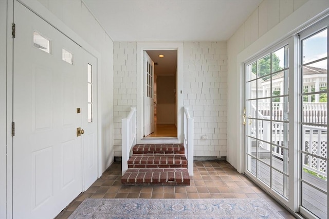 1051 Randolph Ave, Milton, MA 02186 - foyer featuring tile walls and tile patterned floors