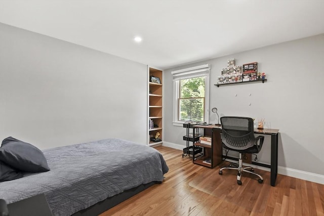 8 Longbow Cir, Lynnfield, MA 01940 - bedroom with baseboards, wood finished floors, an office area, and recessed lighting