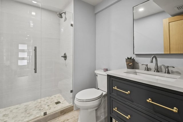 8 Longbow Cir, Lynnfield, MA 01940 - bathroom featuring toilet, a stall shower, and vanity
