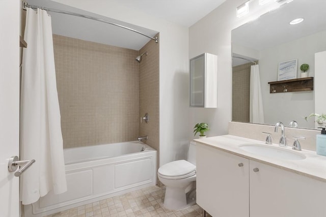 16 Miner St Unit 506, Boston, MA 02215 - full bathroom with vanity, toilet, and shower / tub combo with curtain