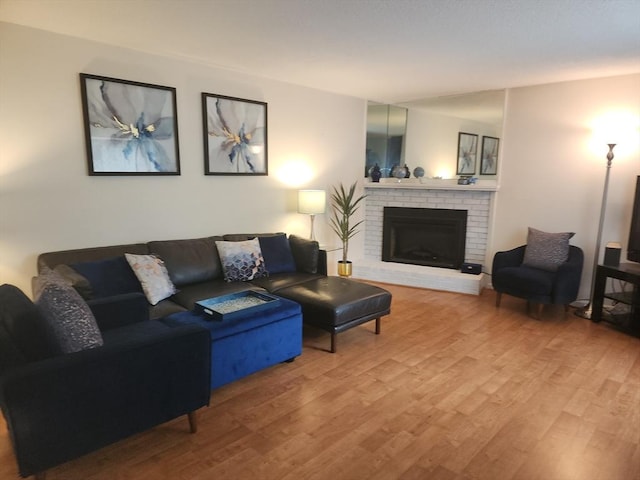 37 Mountain Gate Rd Unit 37, Ashland, MA 01721 - living room with wood finished floors and a fireplace