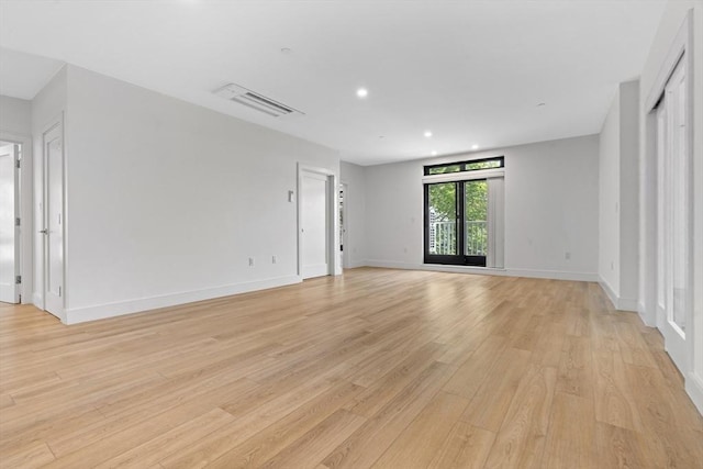 1948-1950 Washington St Unit 3E, Boston, MA 02118 - spare room featuring light wood finished floors, recessed lighting, and baseboards