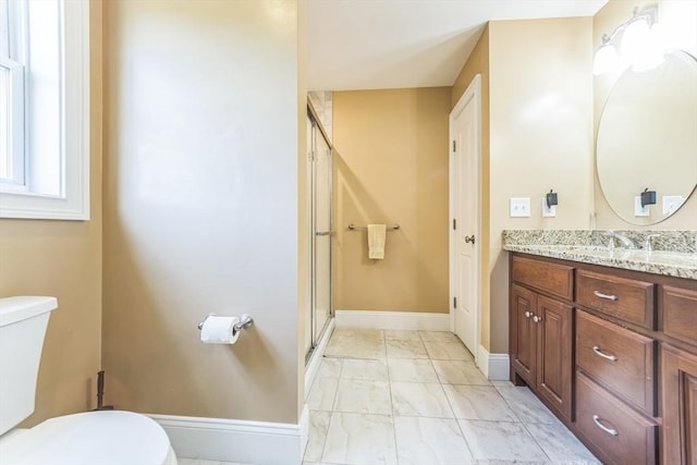 19 Crystal Cir, Tewksbury, MA 01876 - full bath featuring marble finish floors, vanity, and a stall shower