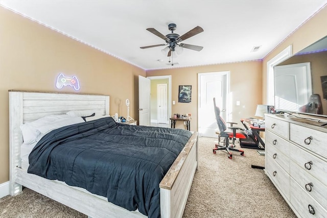 19 Crystal Cir, Tewksbury, MA 01876 - carpeted bedroom featuring a ceiling fan
