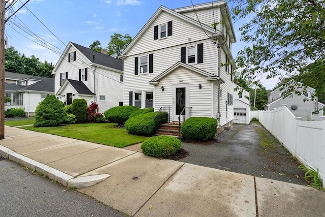 80 Joyce Kilmer Rd, Boston, MA 02132 - view of front facade featuring a garage