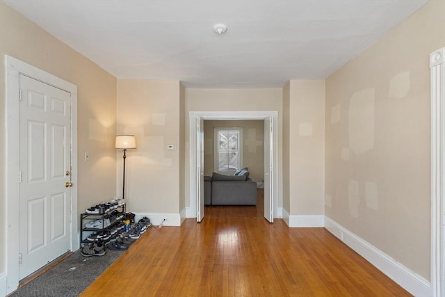 interior space featuring hardwood / wood-style floors