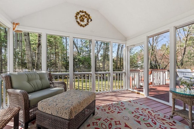 sunroom / solarium with a wealth of natural light